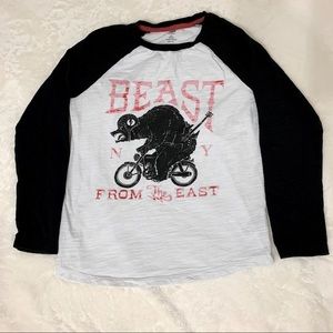Beast of the East NY Bear on Motorcycle Shirt